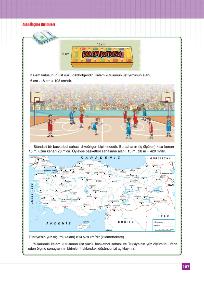 6. Sınıf Matematik Ders Kitabı Cevapları Koza Yayınları Sayfa 187