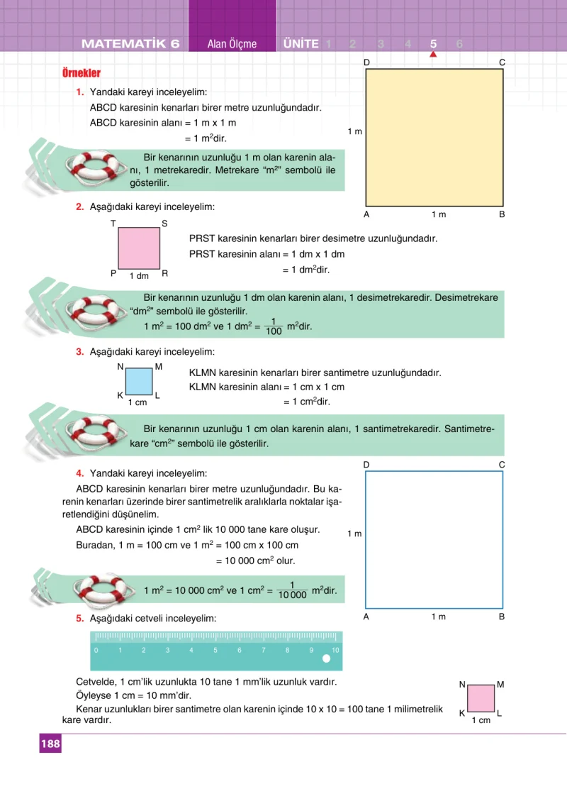 6. Sınıf Matematik Ders Kitabı Cevapları Koza Yayınları Sayfa 188