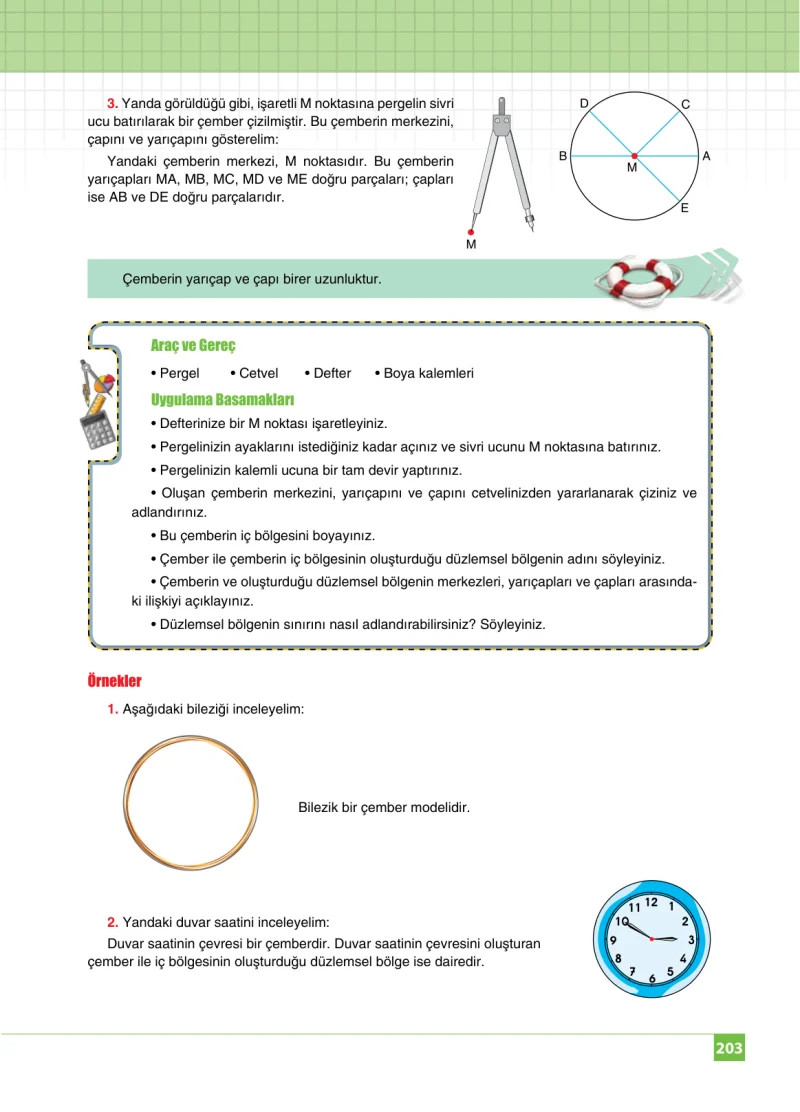 6. Sınıf Matematik Ders Kitabı Cevapları Koza Yayınları Sayfa 203