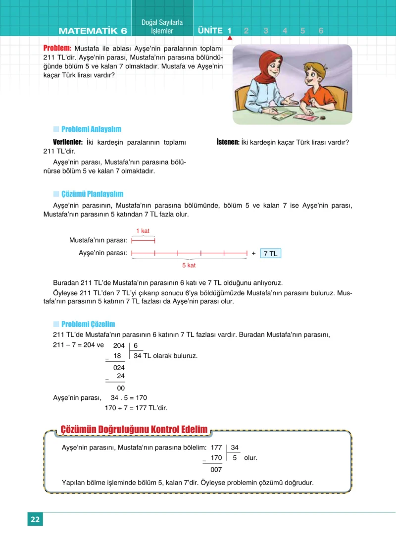 6. Sınıf Matematik Ders Kitabı Cevapları Koza Yayınları Sayfa 22