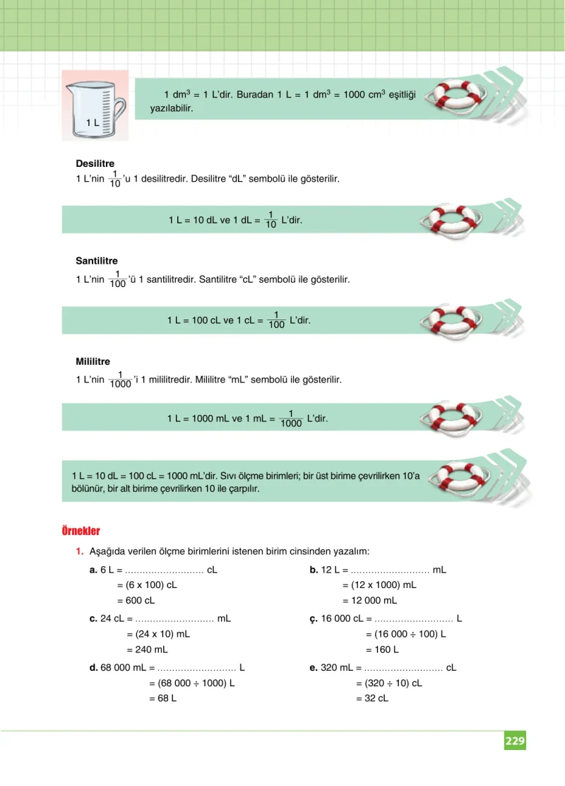 6. Sınıf Matematik Ders Kitabı Cevapları Koza Yayınları Sayfa 229