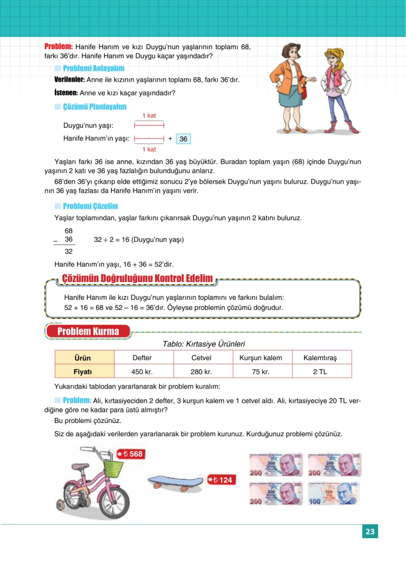 6. Sınıf Matematik Ders Kitabı Cevapları Koza Yayınları Sayfa 23