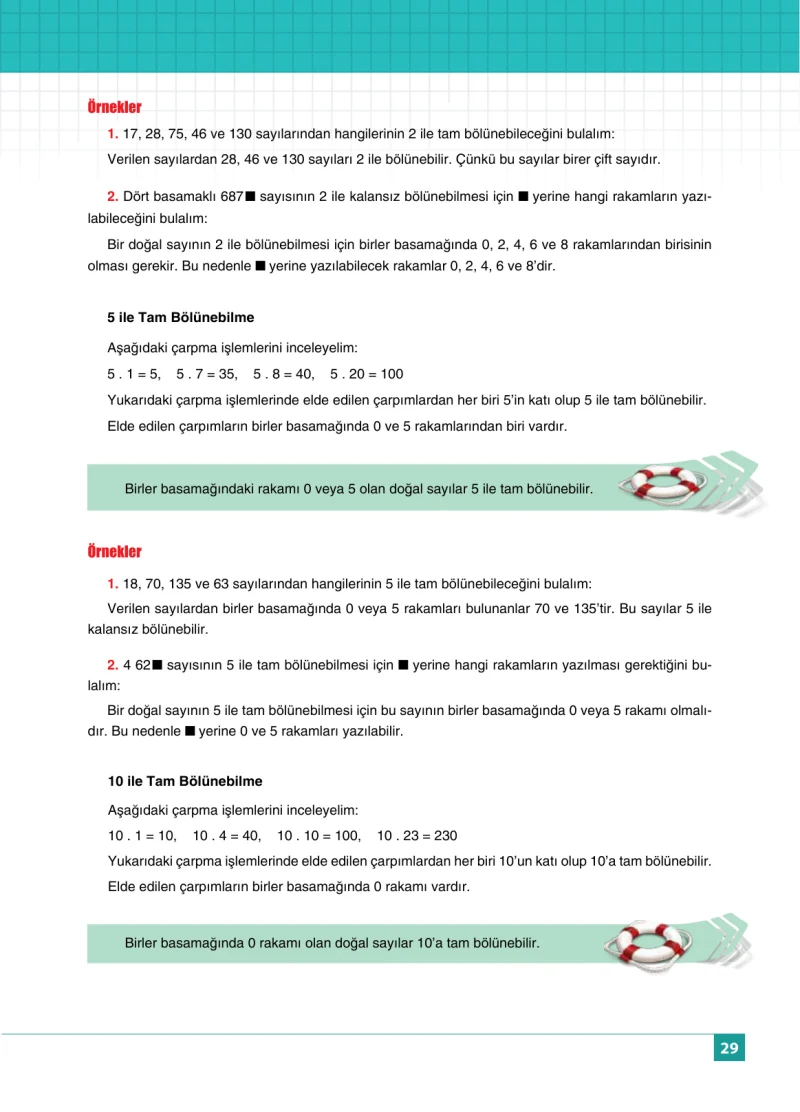 6. Sınıf Matematik Ders Kitabı Cevapları Koza Yayınları Sayfa 29
