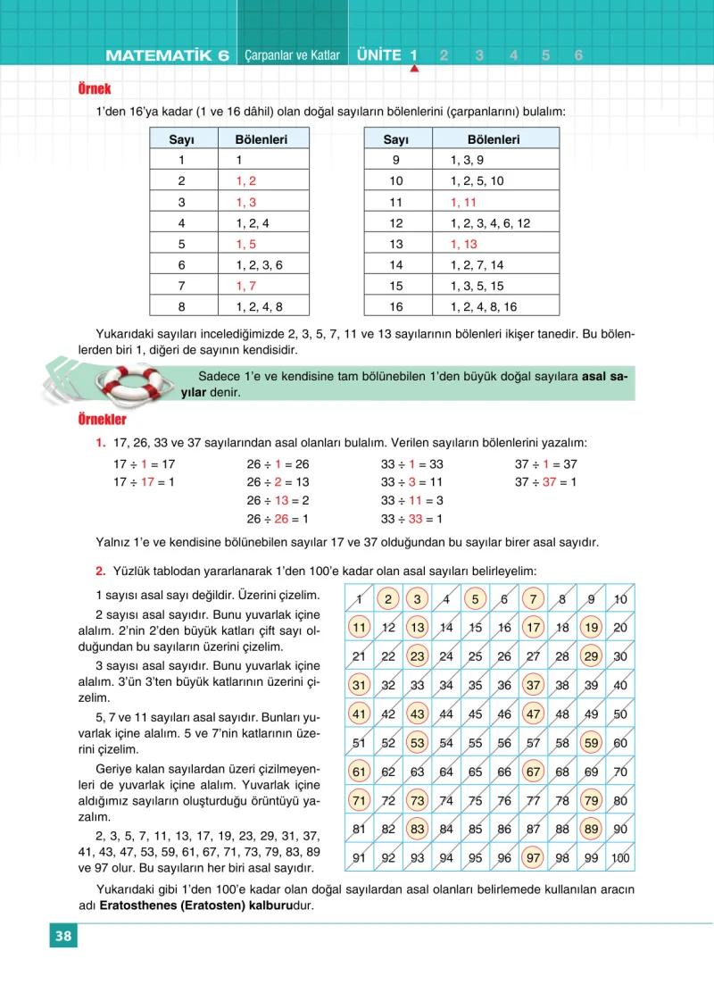 6. Sınıf Matematik Ders Kitabı Cevapları Koza Yayınları Sayfa 38