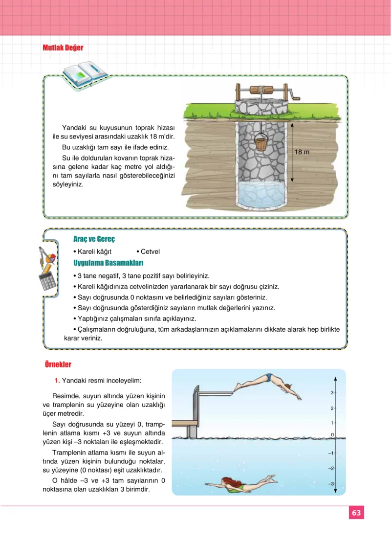 6. Sınıf Matematik Ders Kitabı Cevapları Koza Yayınları Sayfa 63