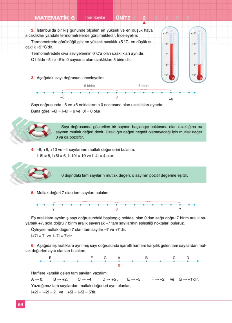 6. Sınıf Matematik Ders Kitabı Cevapları Koza Yayınları Sayfa 64