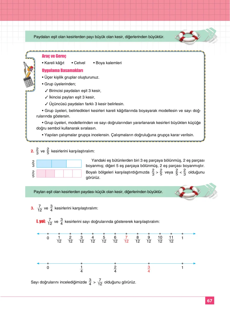6. Sınıf Matematik Ders Kitabı Cevapları Koza Yayınları Sayfa 67