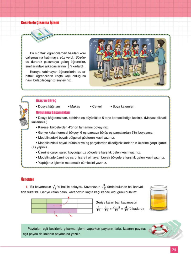 6. Sınıf Matematik Ders Kitabı Cevapları Koza Yayınları Sayfa 75