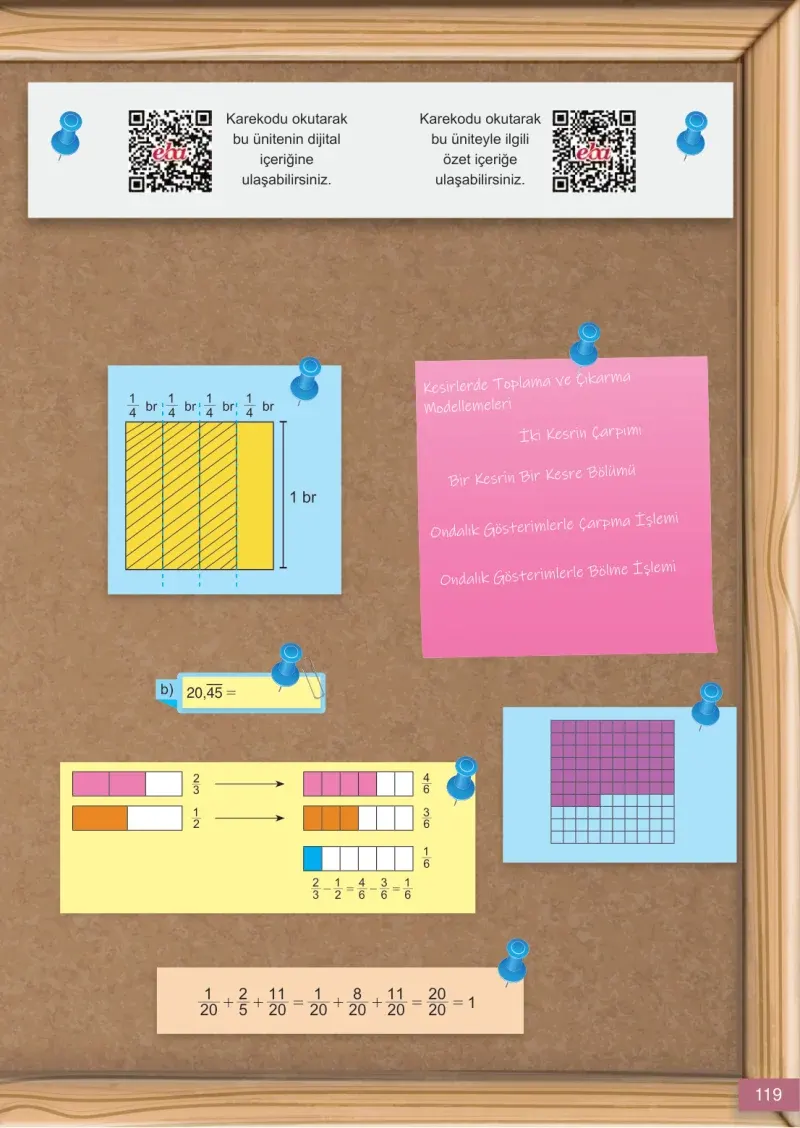 6. Sınıf Matematik Ders Kitabı Cevapları Meb Yayınları 1 Sayfa 119