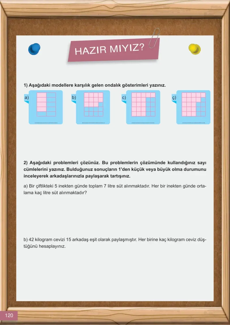 6. Sınıf Matematik Ders Kitabı Cevapları Meb Yayınları 1 Sayfa 120