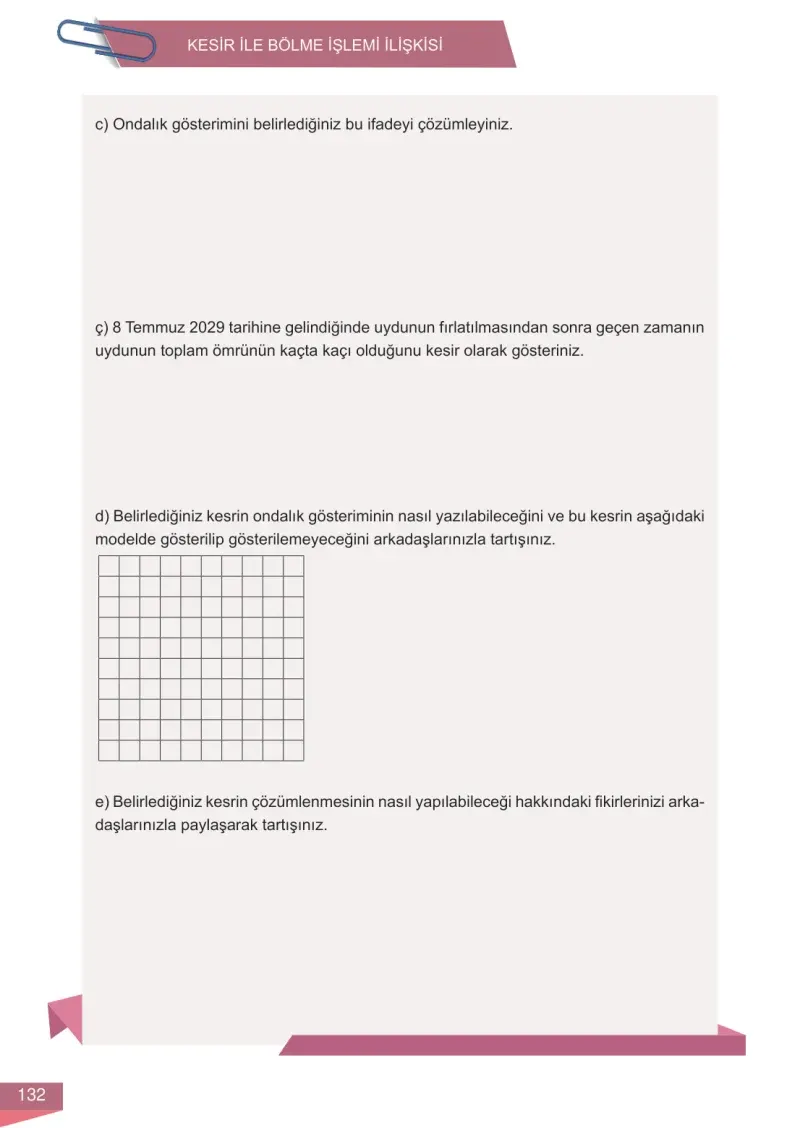 6. Sınıf Matematik Ders Kitabı Cevapları Meb Yayınları 1 Sayfa 132