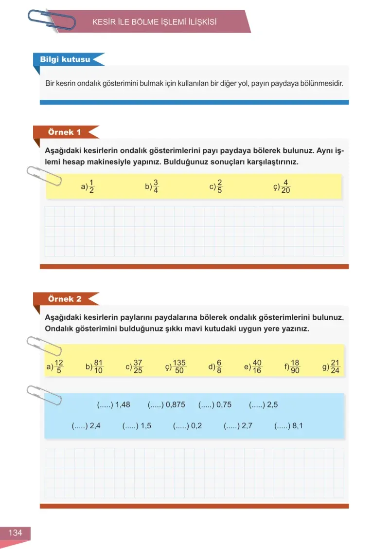 6. Sınıf Matematik Ders Kitabı Cevapları Meb Yayınları 1 Sayfa 134