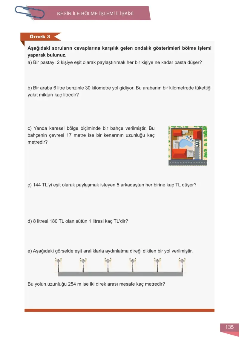 6. Sınıf Matematik Ders Kitabı Cevapları Meb Yayınları 1 Sayfa 135