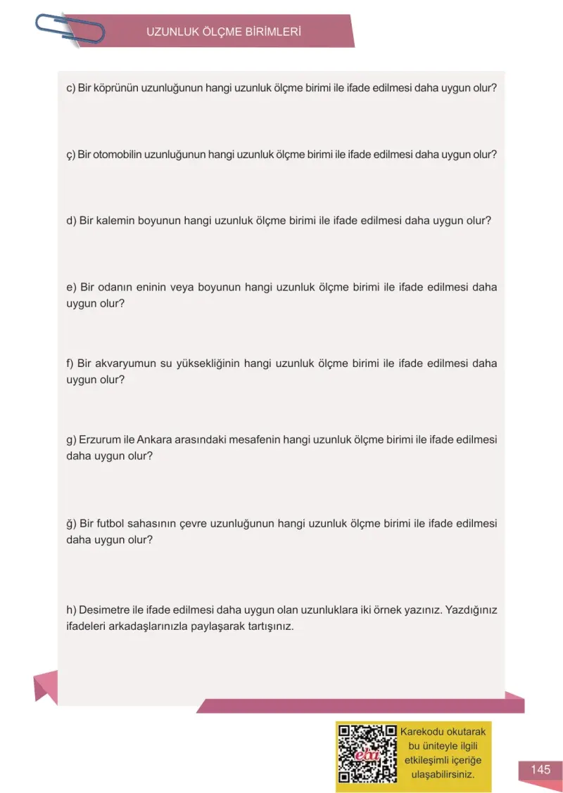 6. Sınıf Matematik Ders Kitabı Cevapları Meb Yayınları 1 Sayfa 145