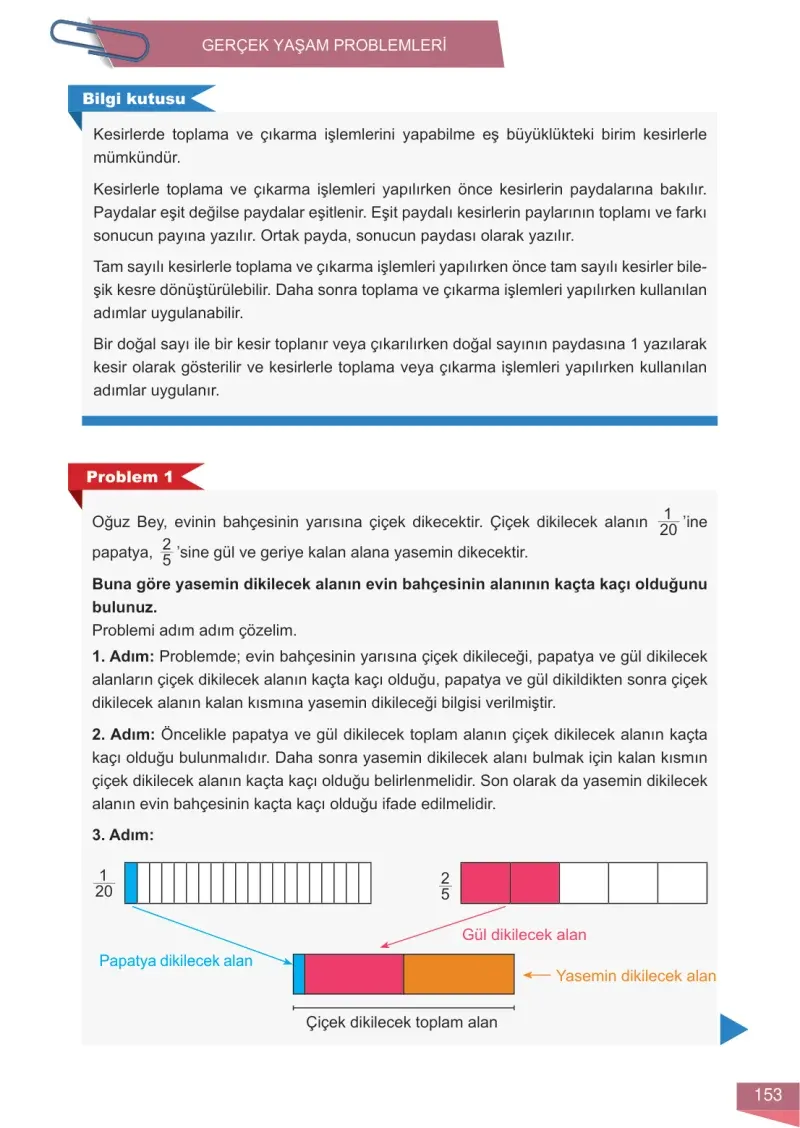 6. Sınıf Matematik Ders Kitabı Cevapları Meb Yayınları 1 Sayfa 153