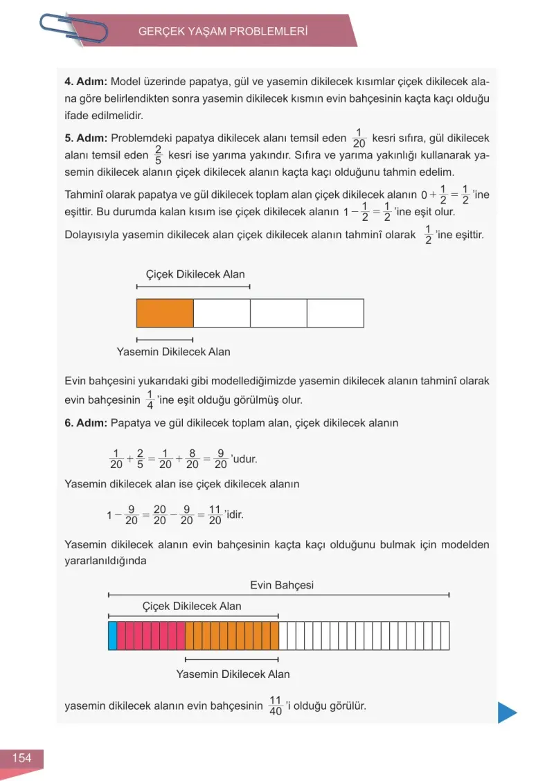 6. Sınıf Matematik Ders Kitabı Cevapları Meb Yayınları 1 Sayfa 154