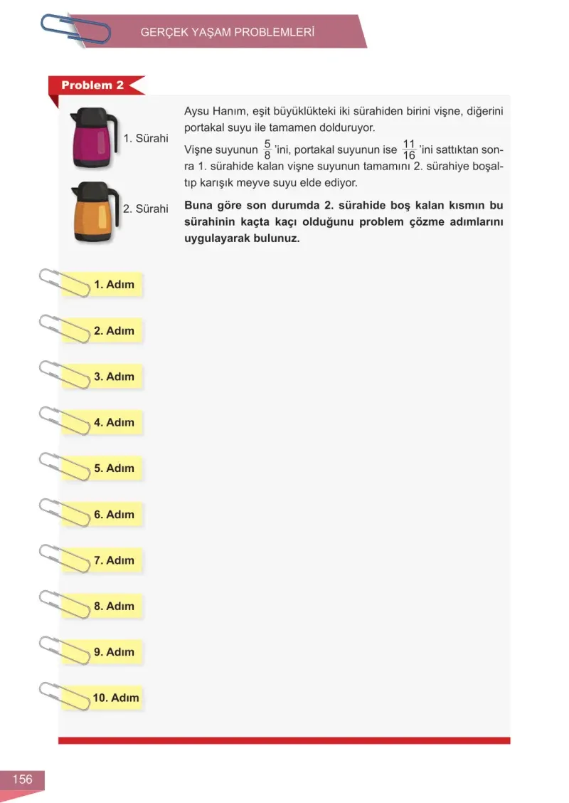 6. Sınıf Matematik Ders Kitabı Cevapları Meb Yayınları 1 Sayfa 156