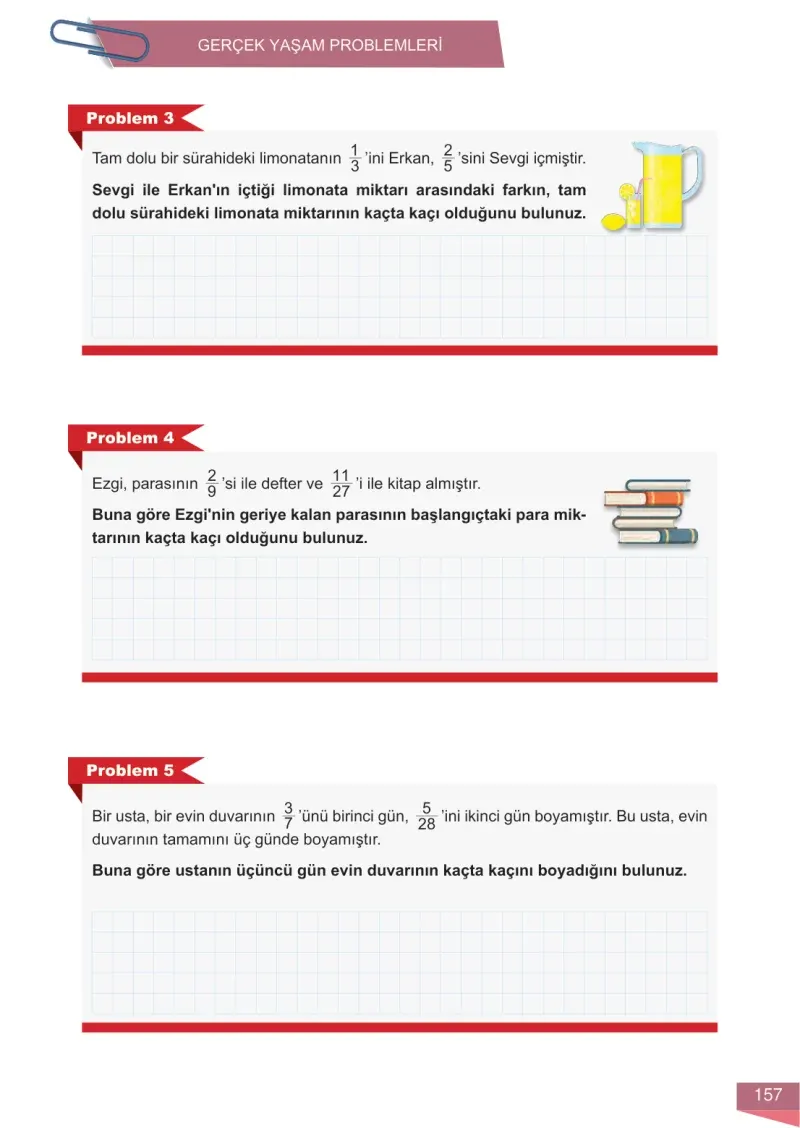 6. Sınıf Matematik Ders Kitabı Cevapları Meb Yayınları 1 Sayfa 157