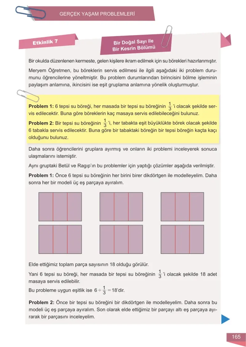 6. Sınıf Matematik Ders Kitabı Cevapları Meb Yayınları 1 Sayfa 165