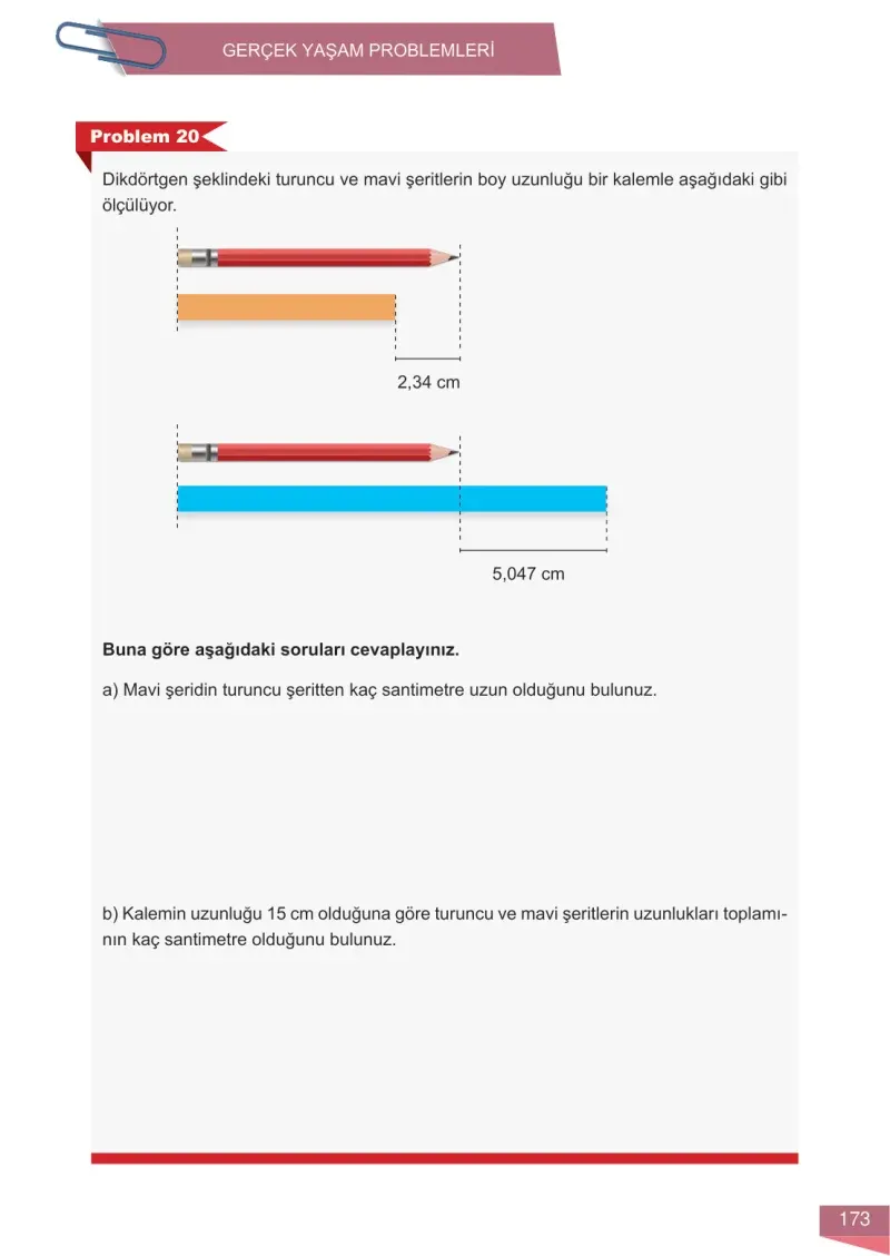 6. Sınıf Matematik Ders Kitabı Cevapları Meb Yayınları 1 Sayfa 173