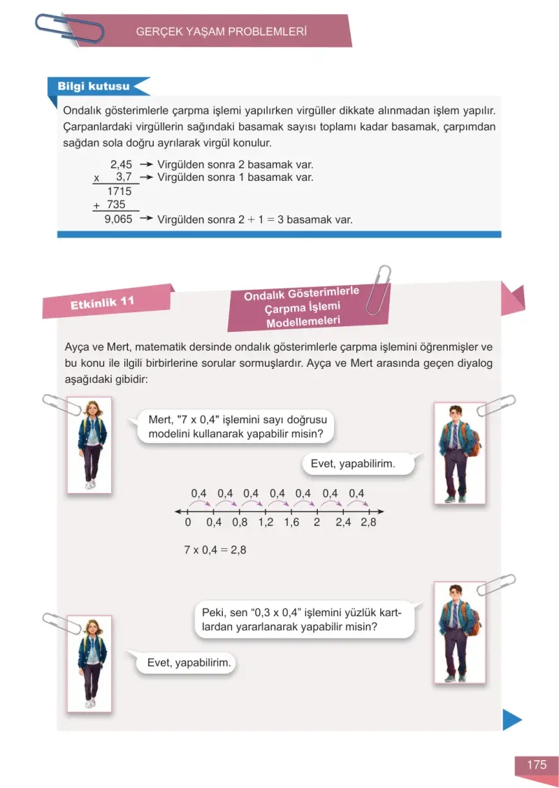 6. Sınıf Matematik Ders Kitabı Cevapları Meb Yayınları 1 Sayfa 175