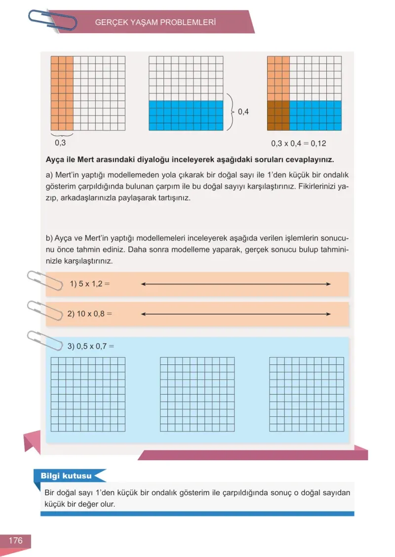 6. Sınıf Matematik Ders Kitabı Cevapları Meb Yayınları 1 Sayfa 176