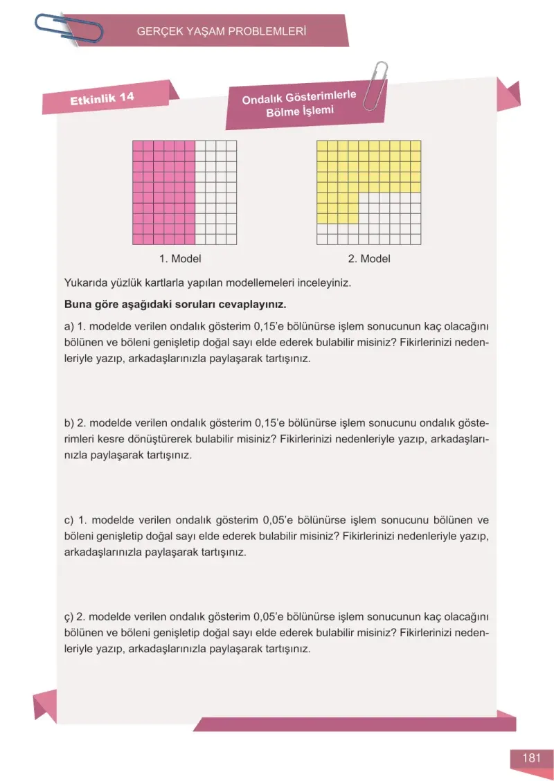 6. Sınıf Matematik Ders Kitabı Cevapları Meb Yayınları 1 Sayfa 181