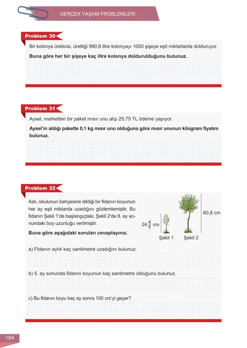 6. Sınıf Matematik Ders Kitabı Cevapları Meb Yayınları 1 Sayfa 184
