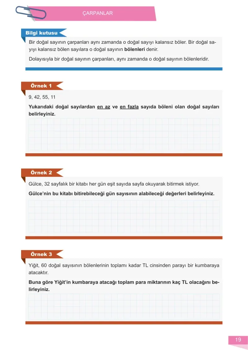 6. Sınıf Matematik Ders Kitabı Cevapları Meb Yayınları 1 Sayfa 19