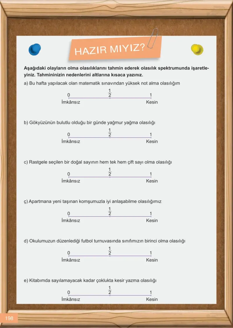 6. Sınıf Matematik Ders Kitabı Cevapları Meb Yayınları 1 Sayfa 198