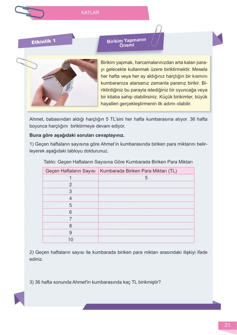 6. Sınıf Matematik Ders Kitabı Cevapları Meb Yayınları 1 Sayfa 21