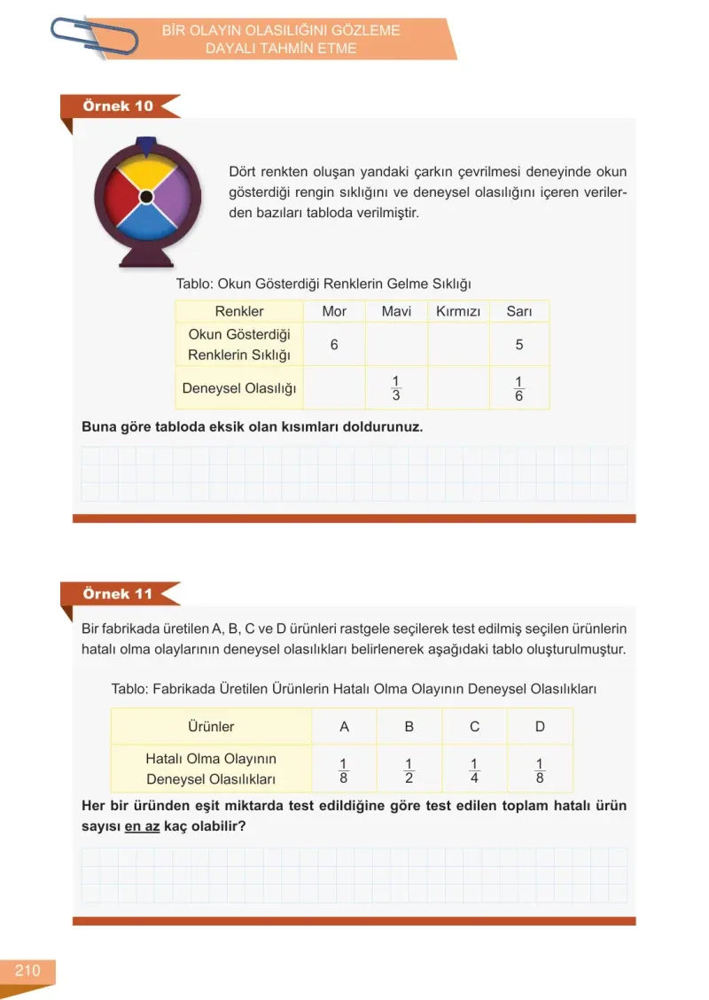 6. Sınıf Matematik Ders Kitabı Cevapları Meb Yayınları 1 Sayfa 210