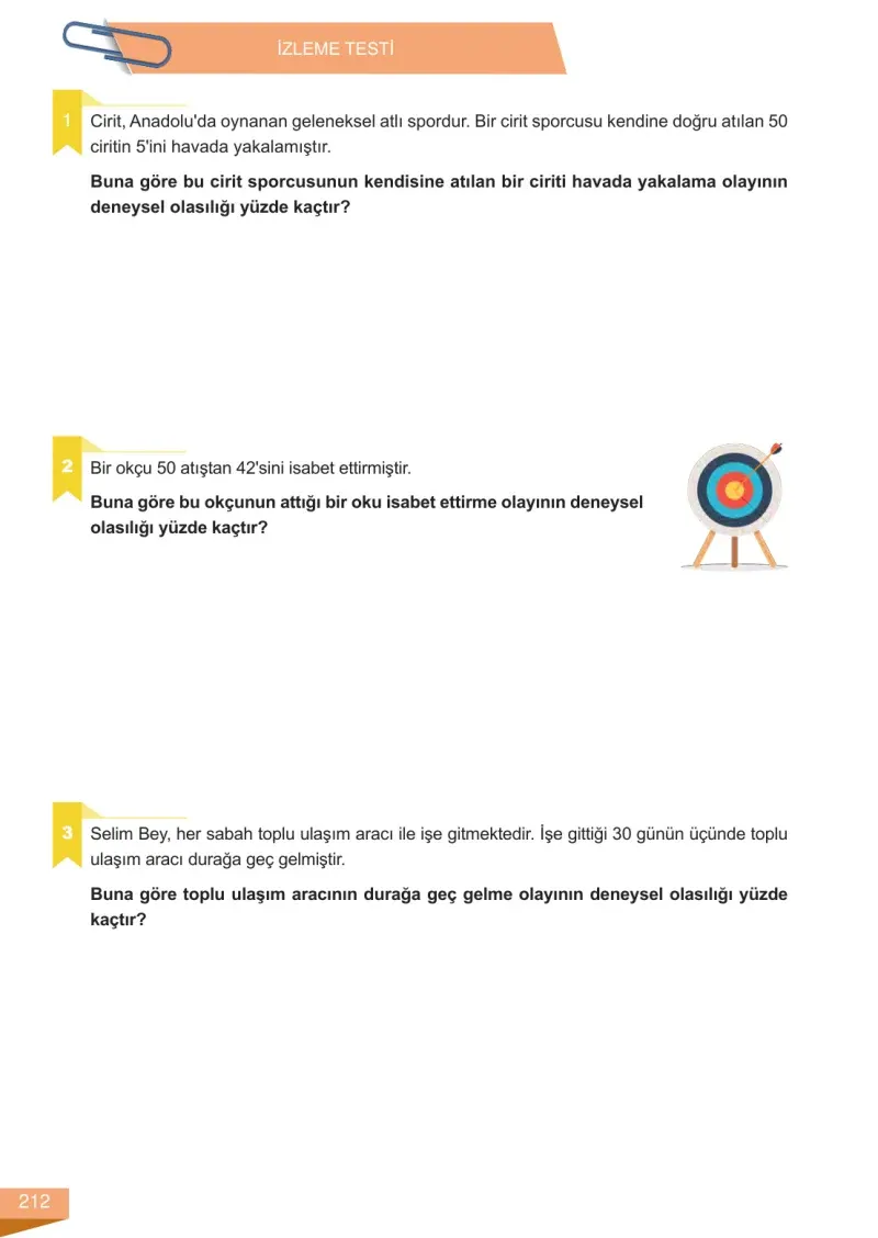 6. Sınıf Matematik Ders Kitabı Cevapları Meb Yayınları 1 Sayfa 212
