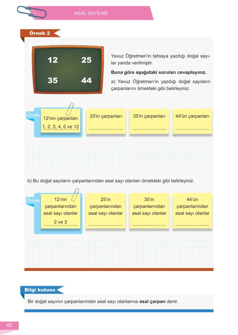 6. Sınıf Matematik Ders Kitabı Cevapları Meb Yayınları 1 Sayfa 42