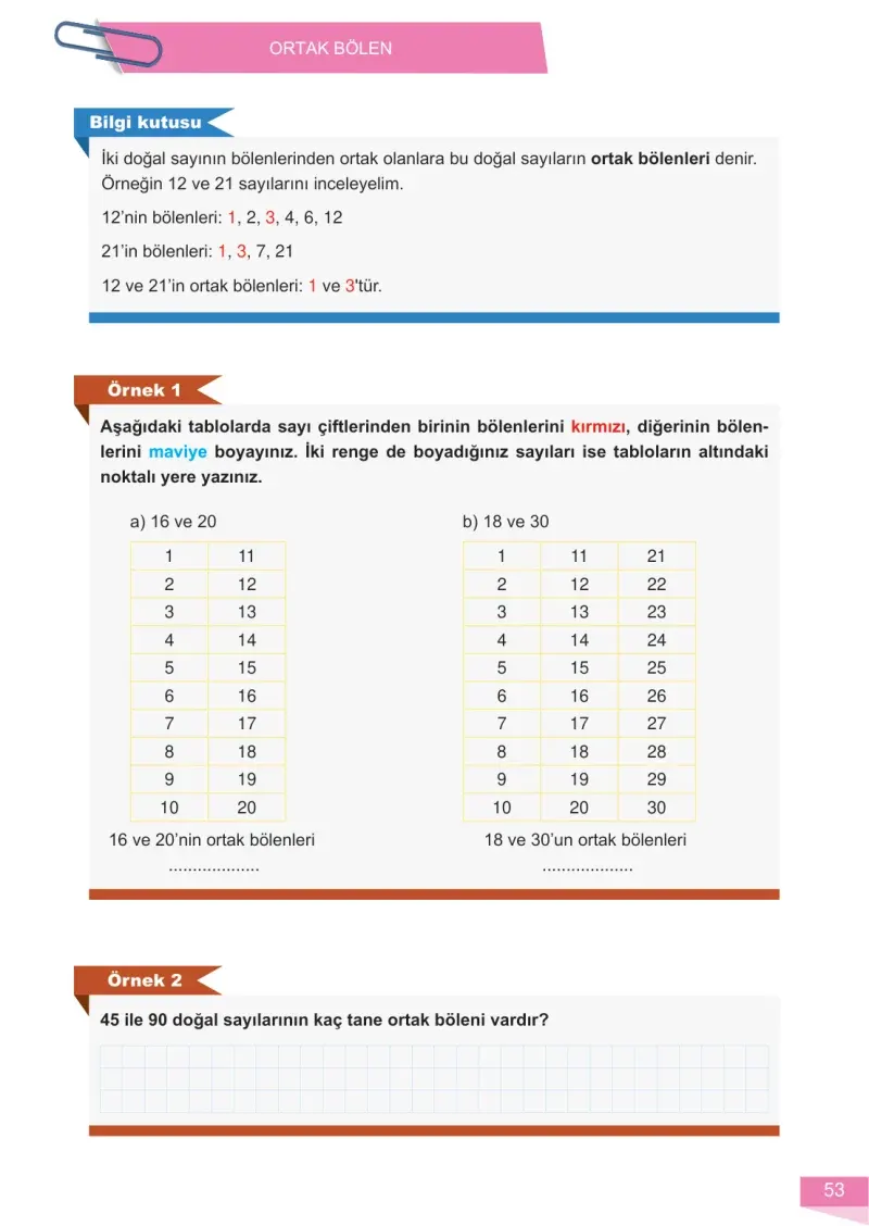 6. Sınıf Matematik Ders Kitabı Cevapları Meb Yayınları 1 Sayfa 53