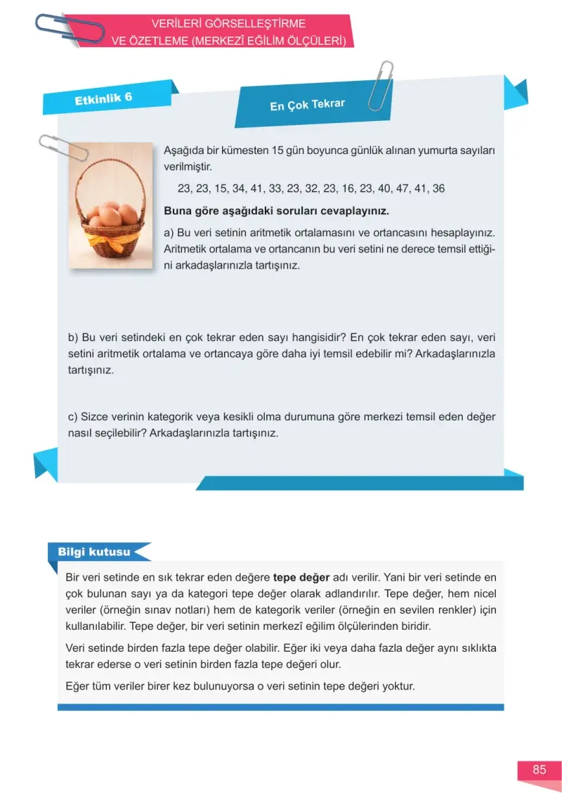 6. Sınıf Matematik Ders Kitabı Cevapları Meb Yayınları 1 Sayfa 85
