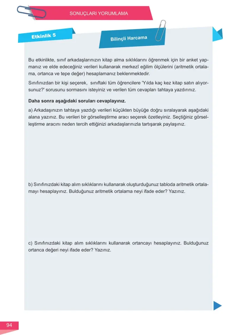 6. Sınıf Matematik Ders Kitabı Cevapları Meb Yayınları 1 Sayfa 94