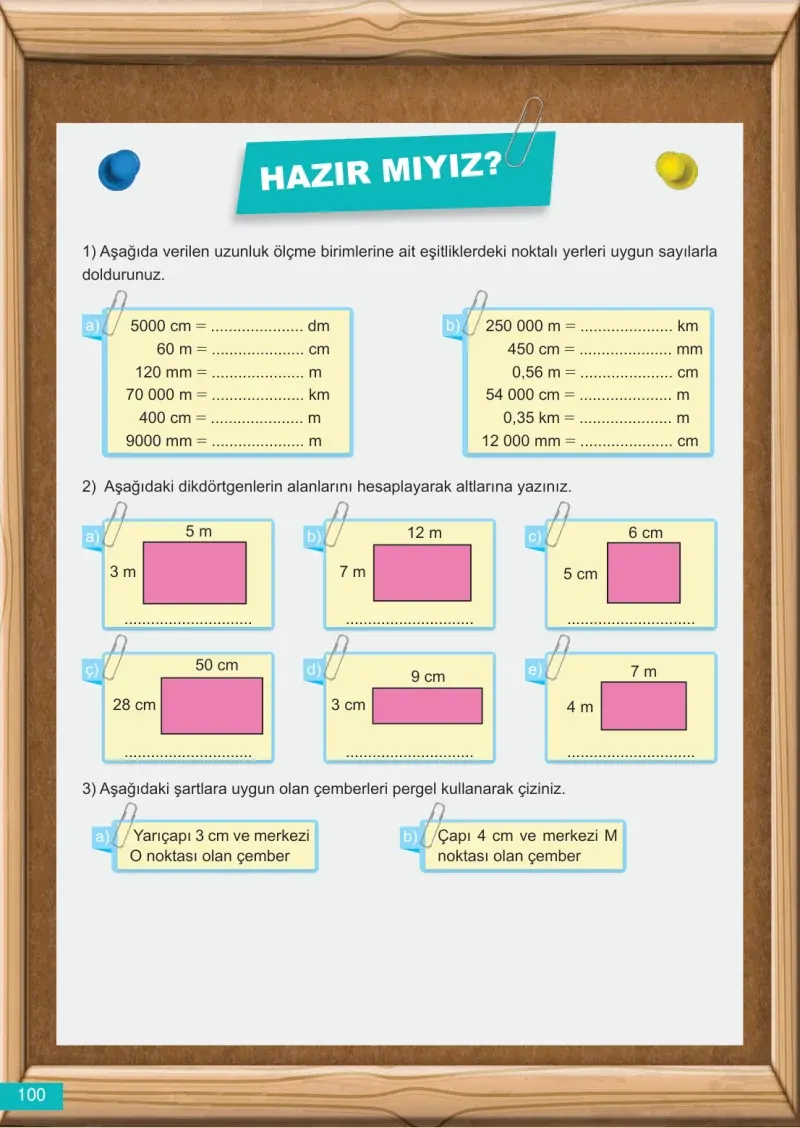 6. Sınıf Matematik Ders Kitabı Cevapları Meb Yayınları 2 Sayfa 100