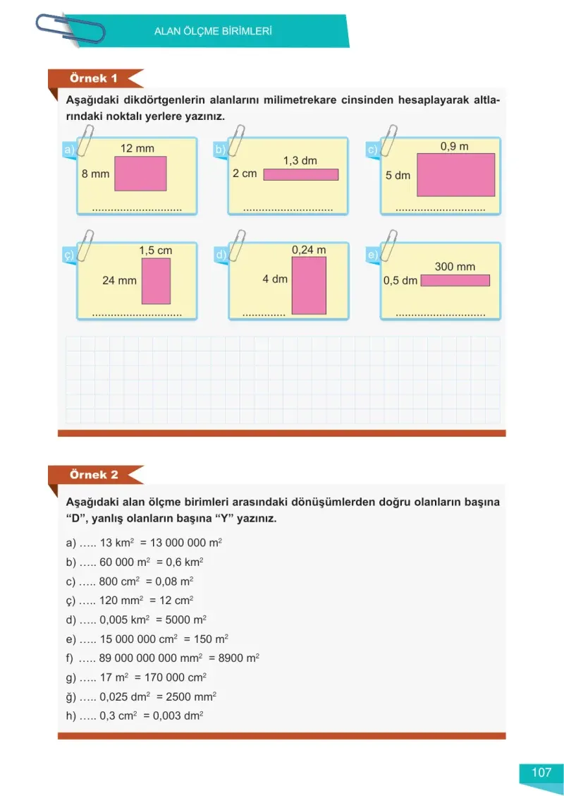 6. Sınıf Matematik Ders Kitabı Cevapları Meb Yayınları 2 Sayfa 107