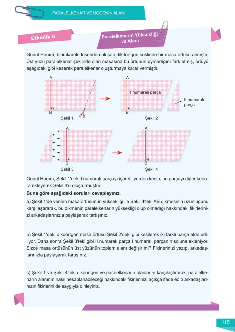 6. Sınıf Matematik Ders Kitabı Cevapları Meb Yayınları 2 Sayfa 115