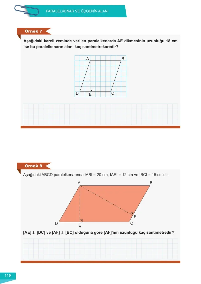 6. Sınıf Matematik Ders Kitabı Cevapları Meb Yayınları 2 Sayfa 118