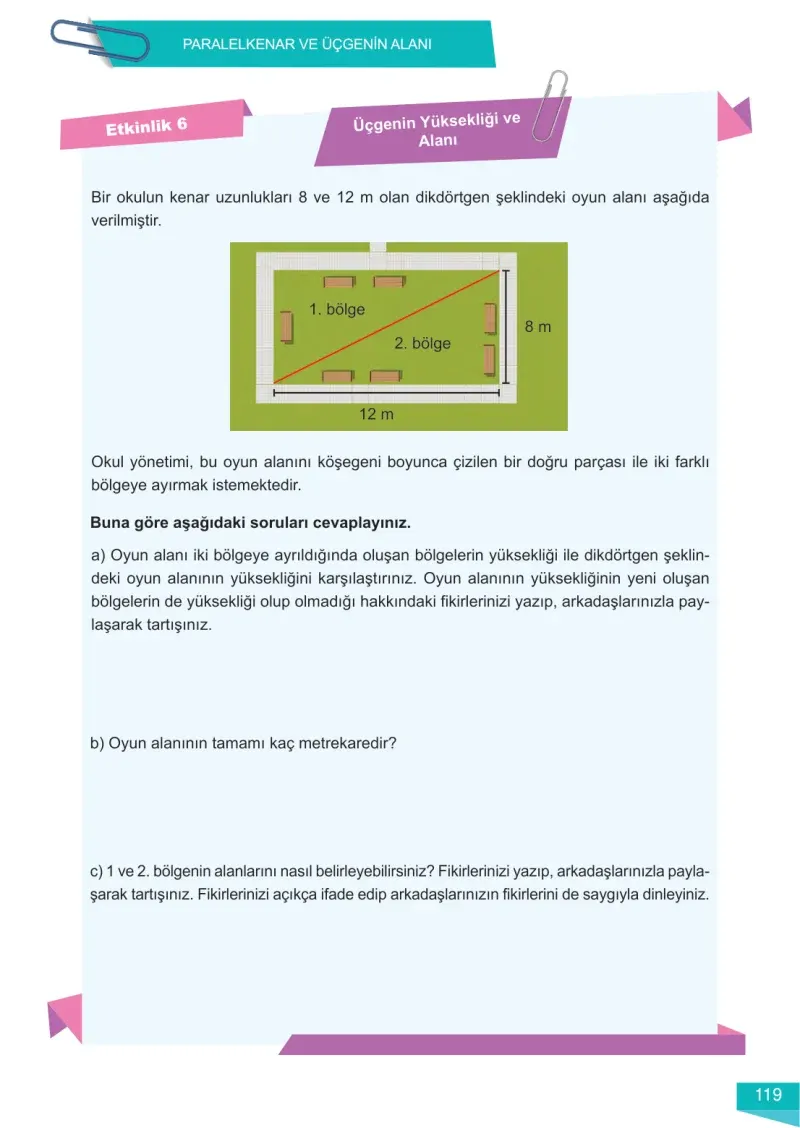 6. Sınıf Matematik Ders Kitabı Cevapları Meb Yayınları 2 Sayfa 119