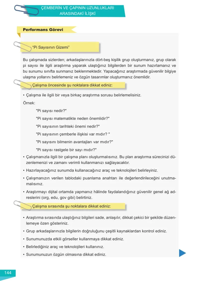 6. Sınıf Matematik Ders Kitabı Cevapları Meb Yayınları 2 Sayfa 144