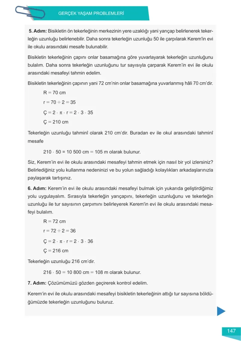 6. Sınıf Matematik Ders Kitabı Cevapları Meb Yayınları 2 Sayfa 147