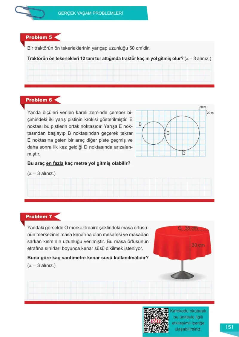 6. Sınıf Matematik Ders Kitabı Cevapları Meb Yayınları 2 Sayfa 151