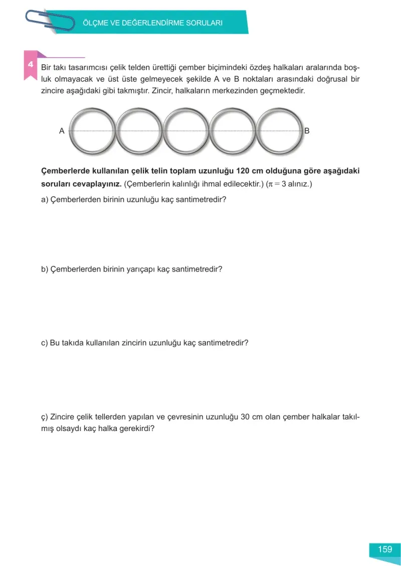 6. Sınıf Matematik Ders Kitabı Cevapları Meb Yayınları 2 Sayfa 159