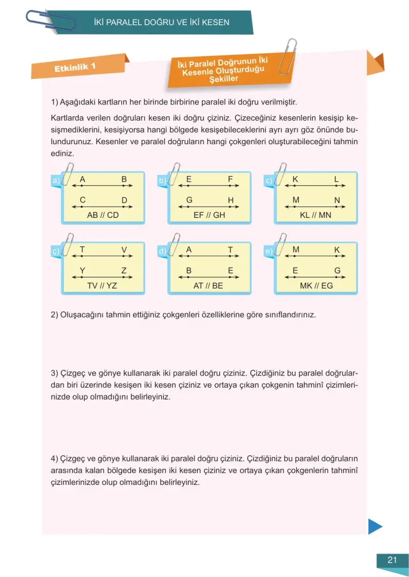 6. Sınıf Matematik Ders Kitabı Cevapları Meb Yayınları 2 Sayfa 21
