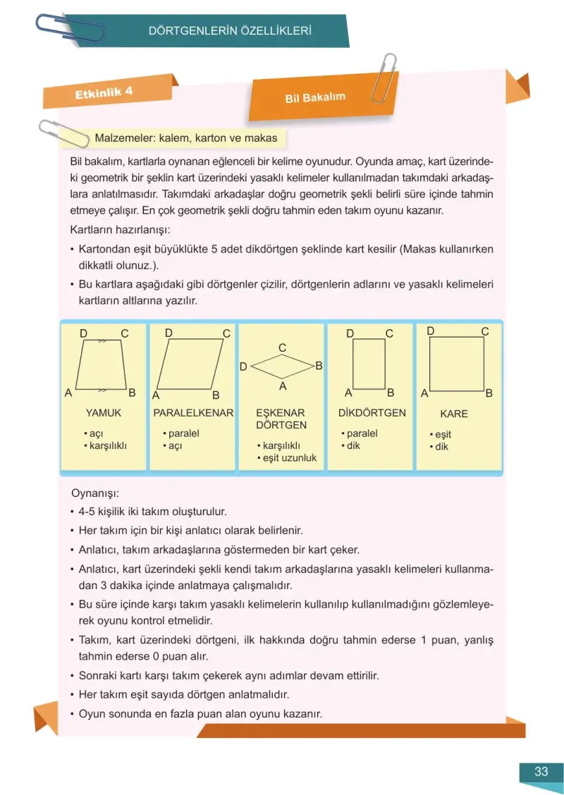 6. Sınıf Matematik Ders Kitabı Cevapları Meb Yayınları 2 Sayfa 33