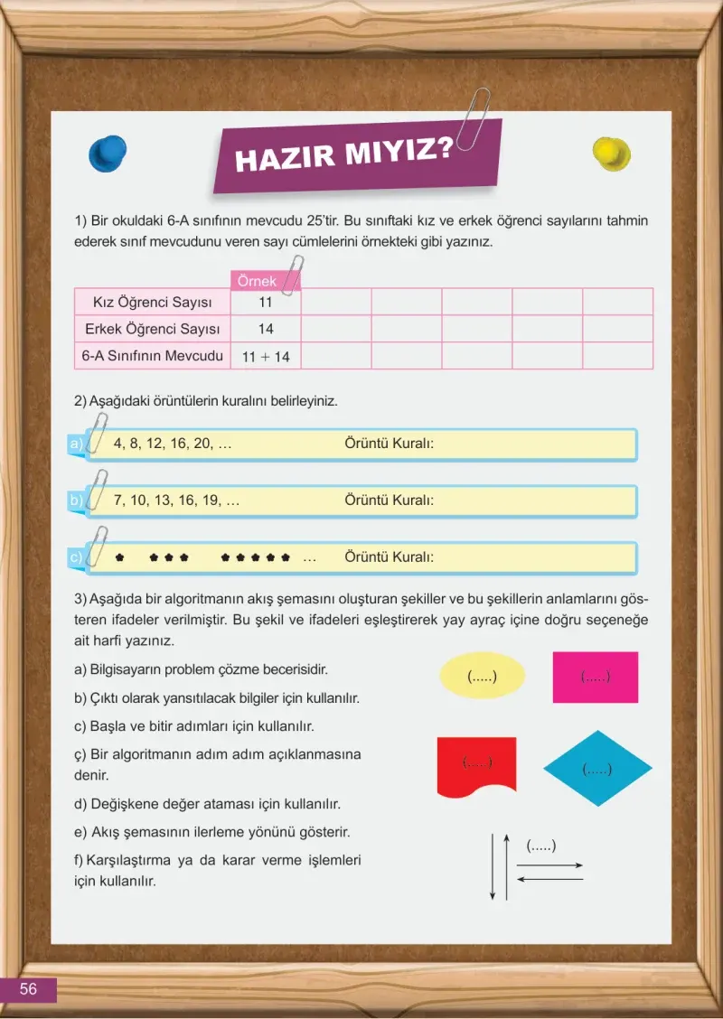 6. Sınıf Matematik Ders Kitabı Cevapları Meb Yayınları 2 Sayfa 56