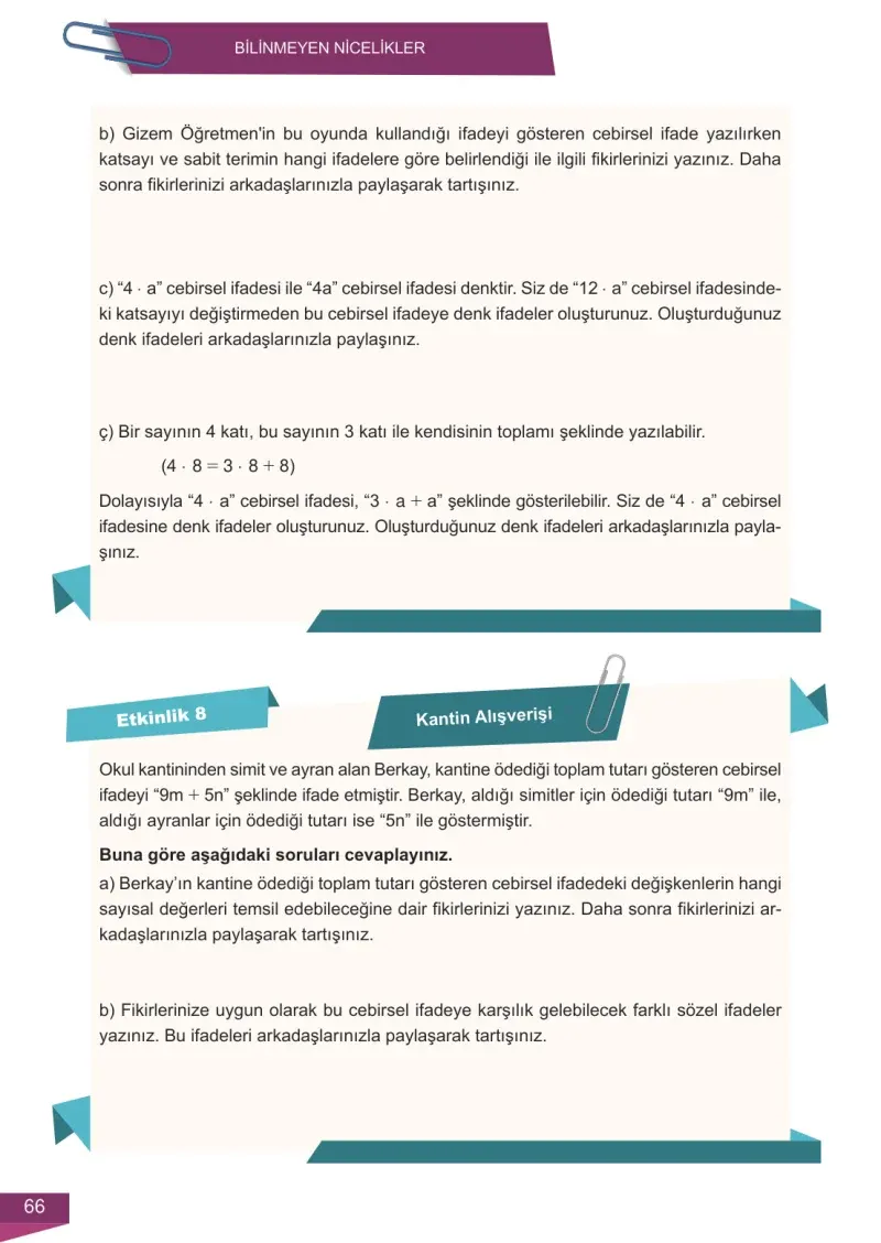 6. Sınıf Matematik Ders Kitabı Cevapları Meb Yayınları 2 Sayfa 66